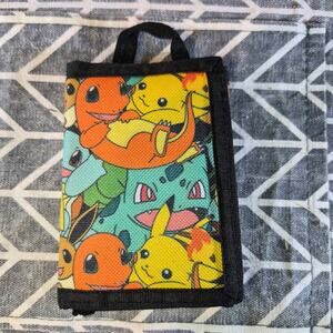 Hot Topic Unisex Pokémon trifold hook & loop fastener style closure vinyl wallet